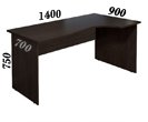 Офисная мебель Монолит Угловой стол (правый) СМ4.0П