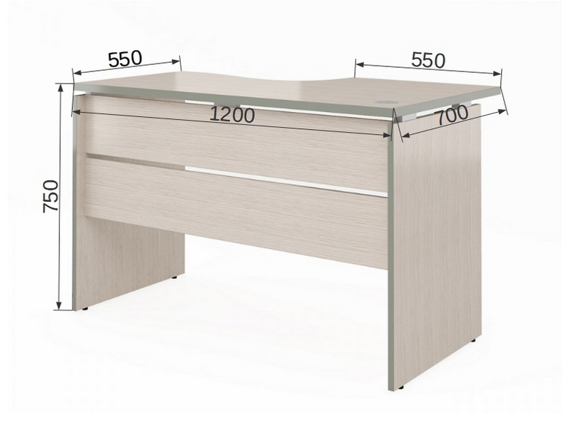 Офисная мебель VITA Угловой стол (правый) V - 1.3R